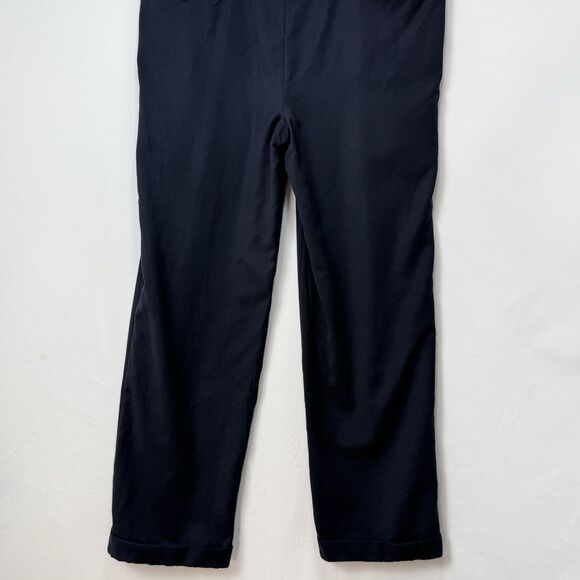 Vintage 80s Todays Man Wool Pleated Trouser Black 36x32 Cuffed - Picture 7 of 16